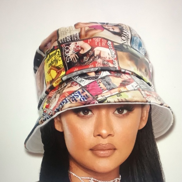 🎩 Magazine Print Bucket Hat - Picture 2 of 2